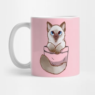 Pocket Cute Ragdoll Kitten Mug